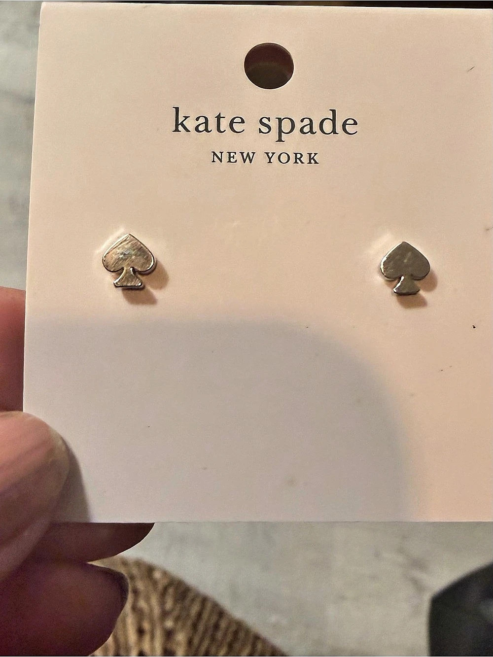 Kate Spade New York Signature Spade Mini Studs Mini Stud Earrings Silver